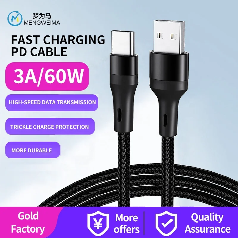 Braided USB TO Lighting Charge Cord For iPad and iPhone - 3 Foot Length